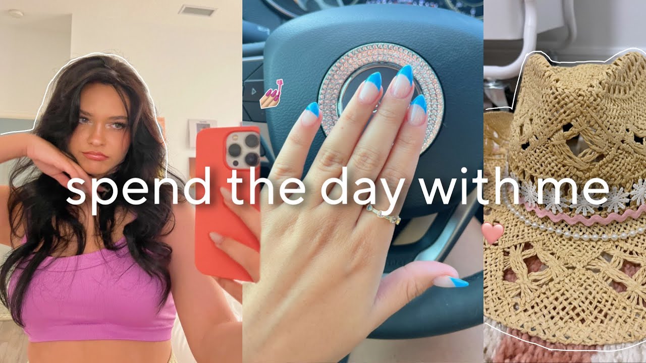 Spend the day with me 🌞 errands, nails, shopping