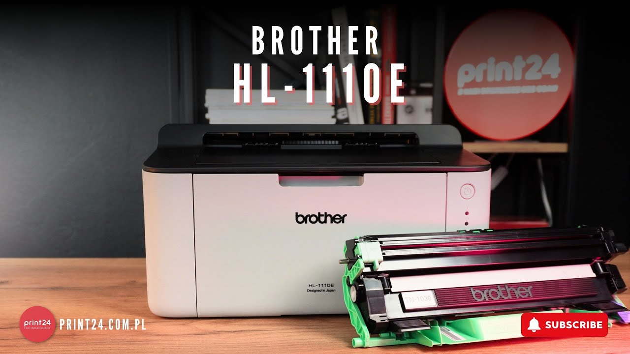 🖨️ Mała drukarka do domowego biura - Brother HL-1110E - instalacja tonera i bębna krok po kroku