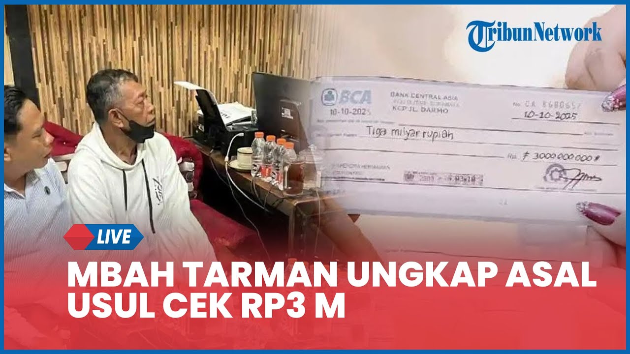 🔴Mbah Tarman Ungkap Asal Usul Cek Rp3 M yang Dipakai Buat Mahar Nikah, Kini Berujung Hilang