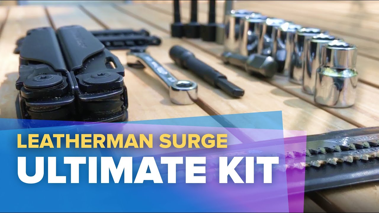 Органайзер и набор Leatherman Surge Ultimate: трещотка, набор головок, набор бит, измерительная л...