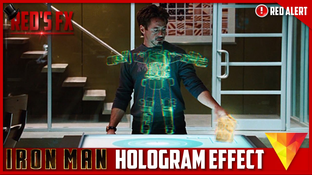 Iron Man Hologram Hitfilm 4 Express Tutorial + Free Preset! | Red's Fx