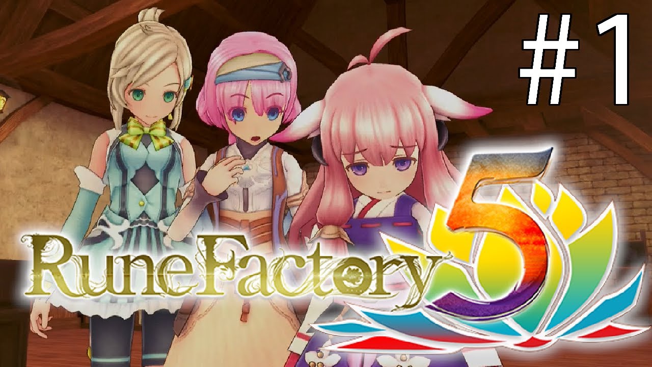 Let's Play Rune Factory 5 Part 1 Eating Weeds