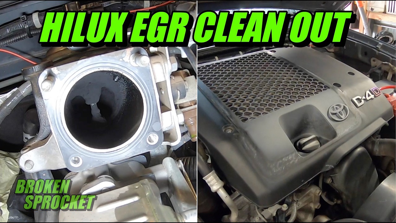 Hilux EGR and manifold clean EGR valve