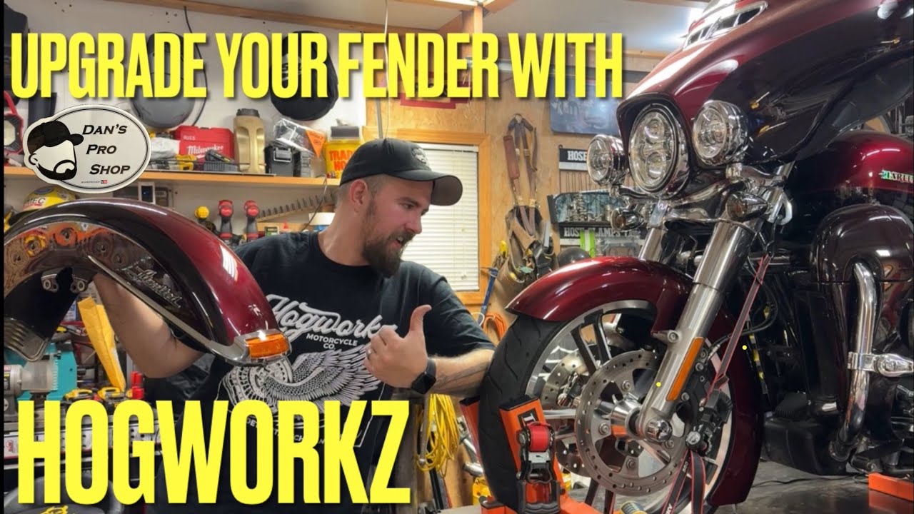 Bolt on, full wrap, paint matched Harley-Davidson fender from Hogworkz