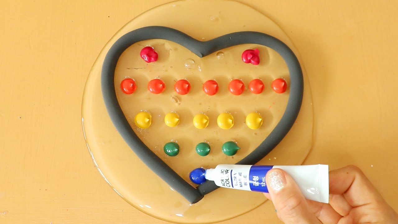 Clay Slime Coloring Compilation with Clay,glitter ! Most Satisfying Slime Video★ASMR★
