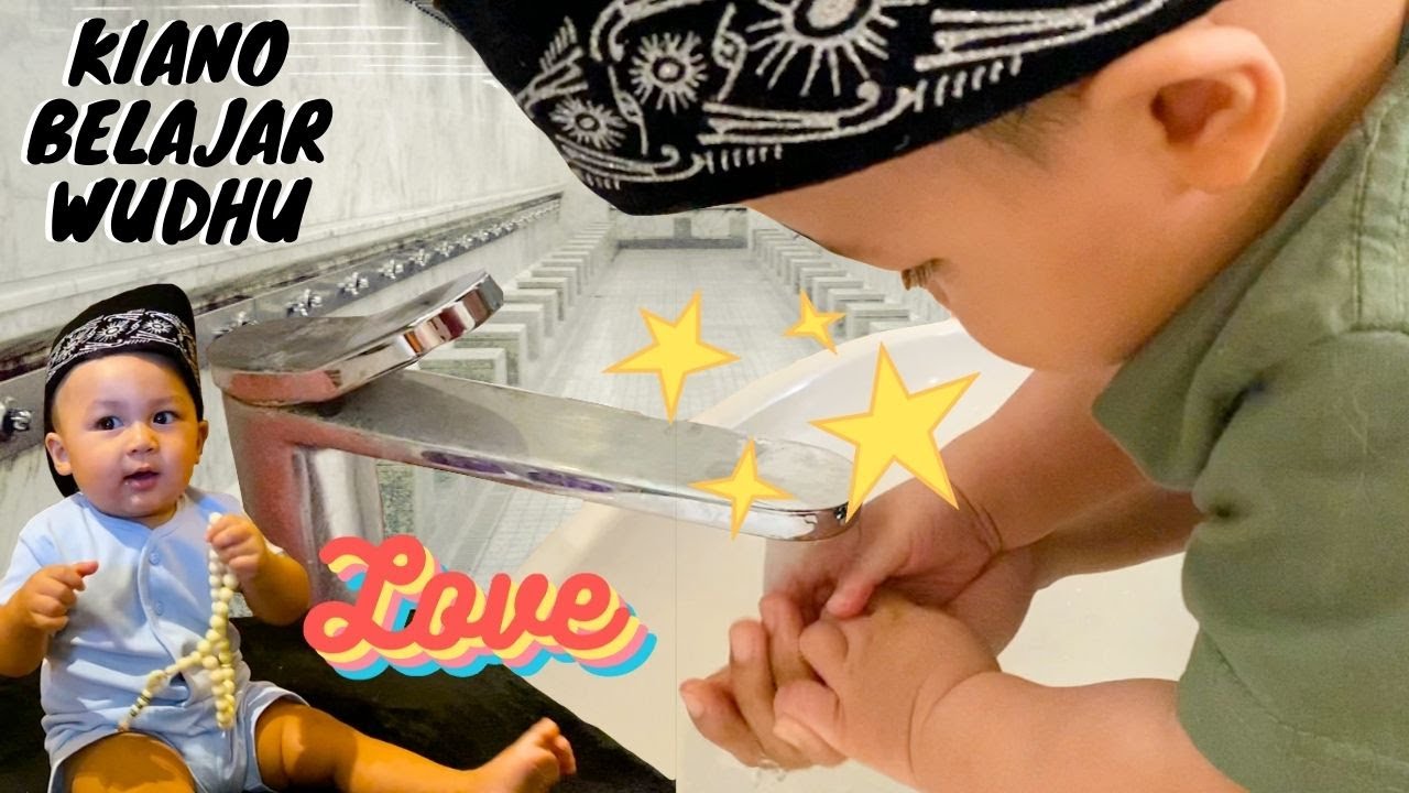 NGAJARIN KIANO CARA BERWUDHU!!! MASYA ALLAH KIANO MAU SHALAT TERUS AUNTY UNCLE !!!