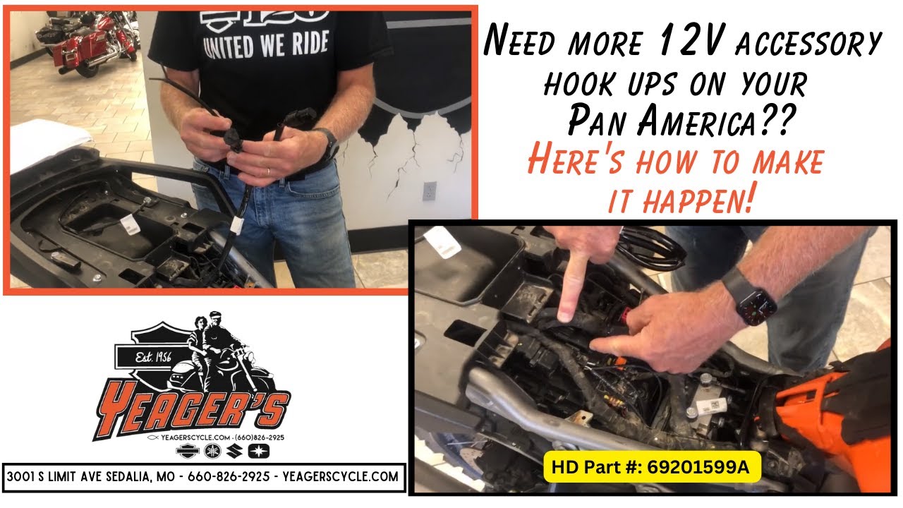 Adding additional 12V accessory hook ups on HD Pan America!
