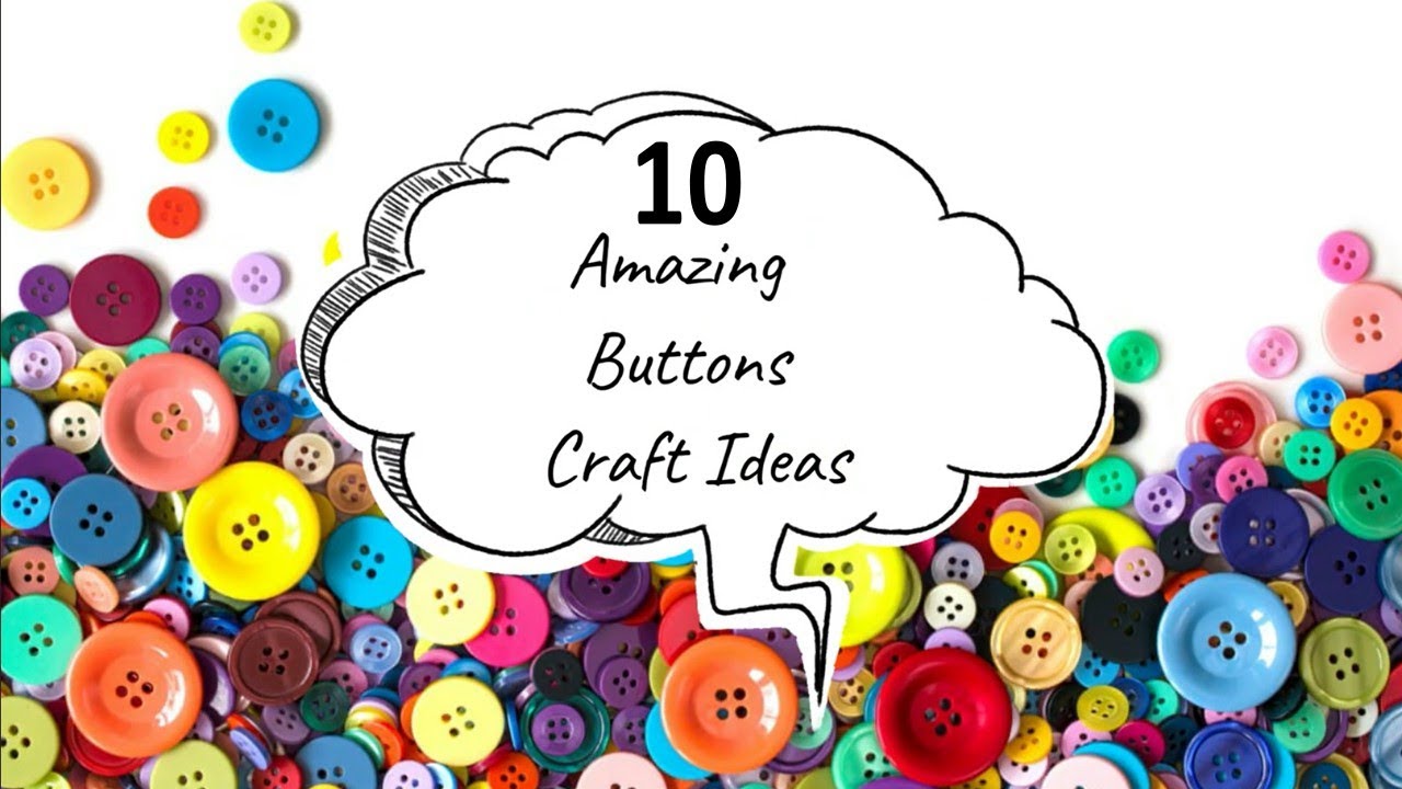 10 Cool Ways to reuse old and waste BUTTONS | @CraftStack