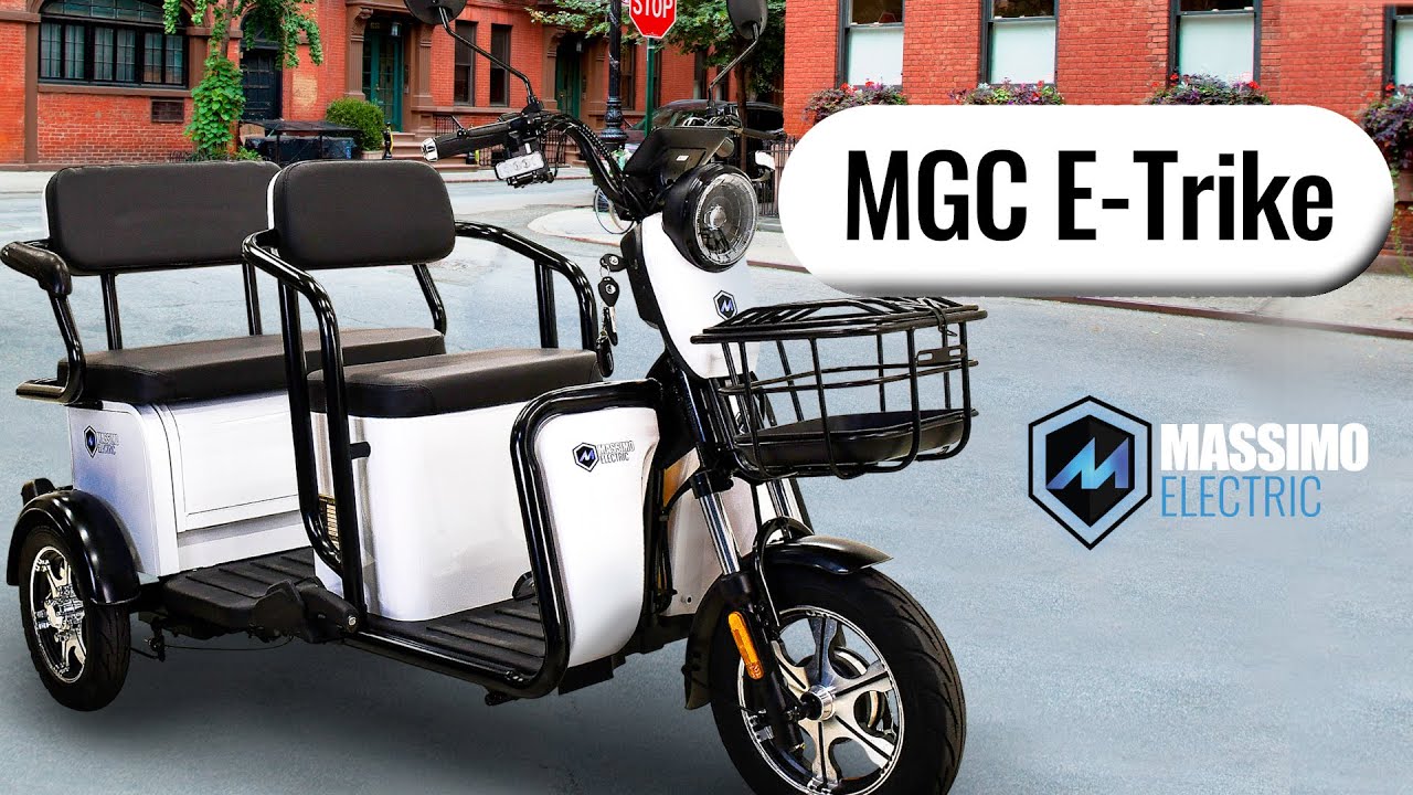 Massimo Electric MGC E-Trike Overview | 60V 800W  30mi Range  17mph Top Speed  Cargo Bay
