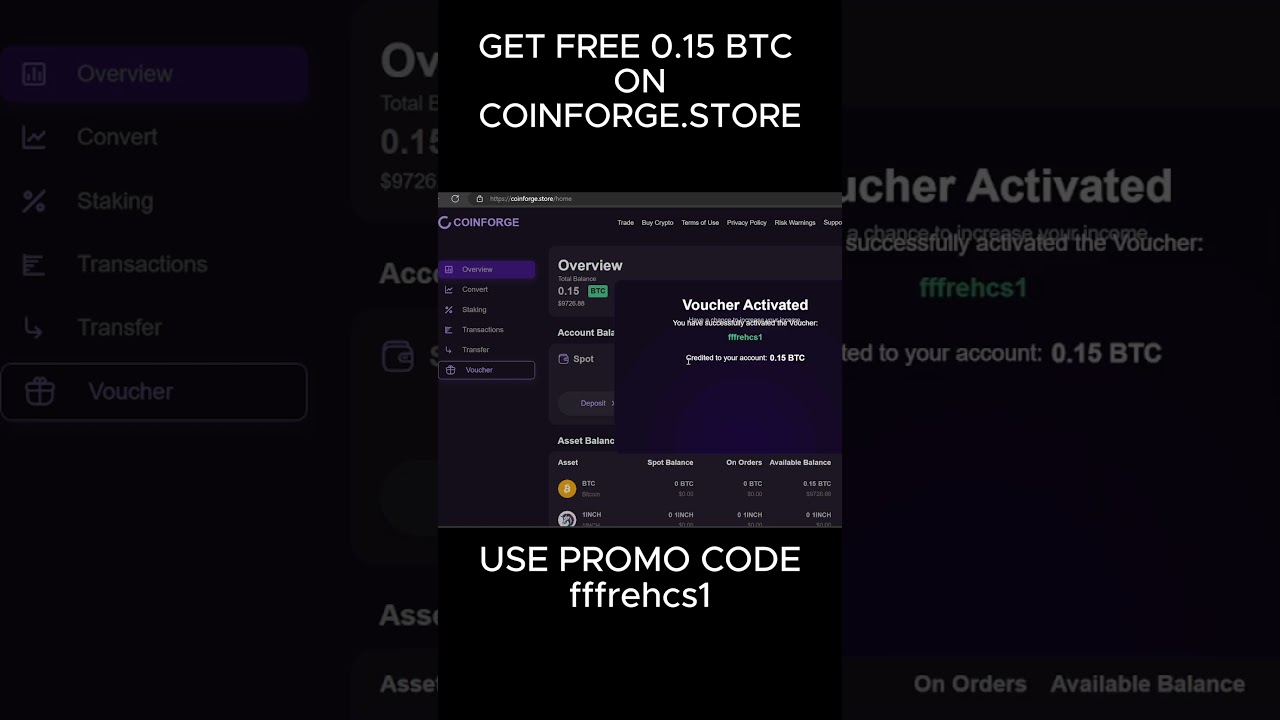 Claim Your 0.15 BTC 🚀 Free Promo Code & Withdrawal Airdrop Crypto