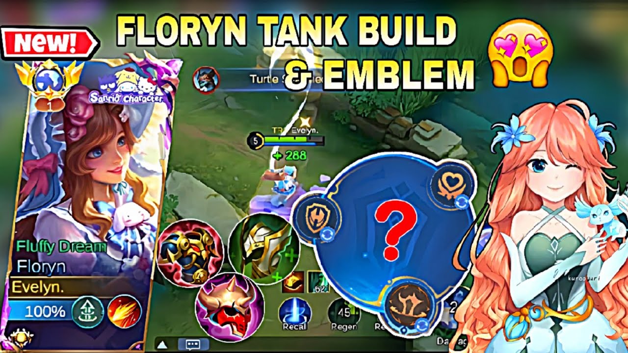 FLORYN TANK BUILD & EMBLEM🧡 | FLORYN SUPER STRONG AND OP HEAL😳🔥| FLORYN 