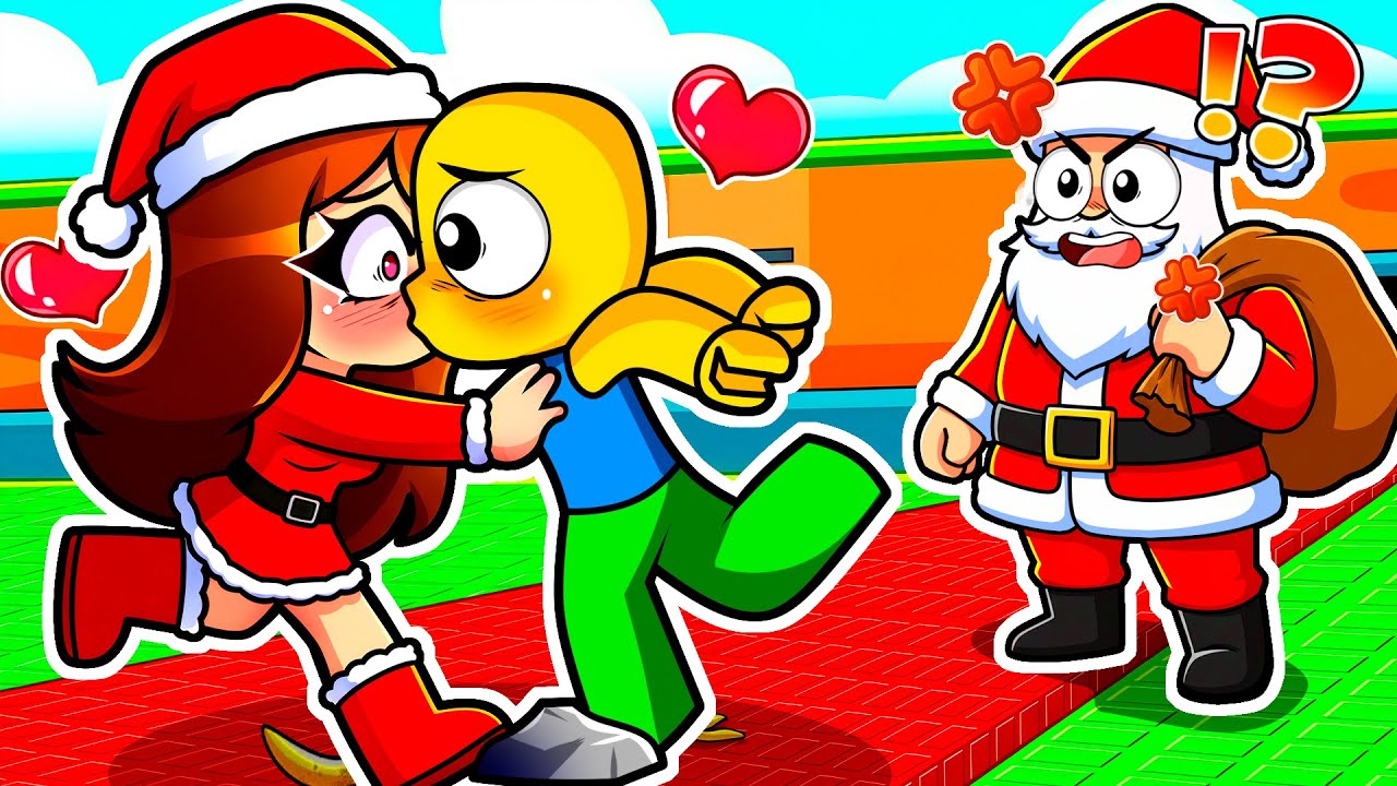 ME BESA POR ACCIDENTE la HIJA de SANTA CLAUS ❤️💋 en Steal a Brainrot ( Roba un Brainrot )