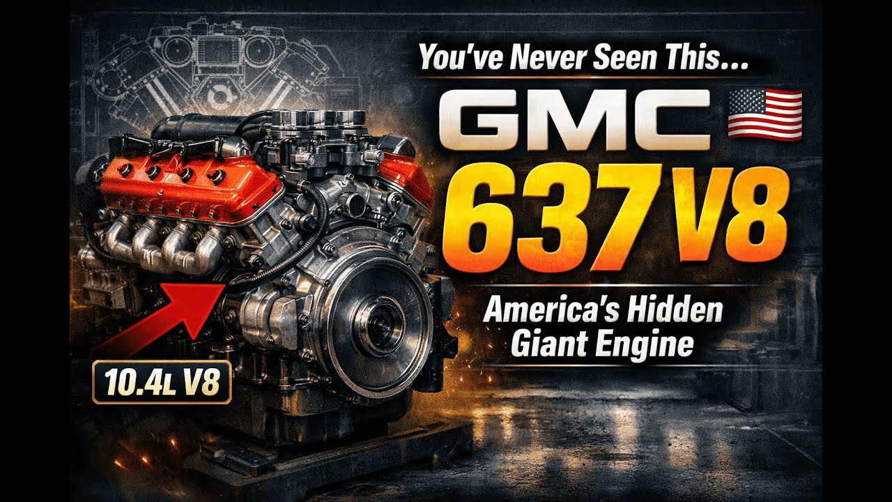 GMC 637 V8: Самый большой двигатель для грузовиков в истории Америки #GMC637 #ДвигателиДляГрузови...