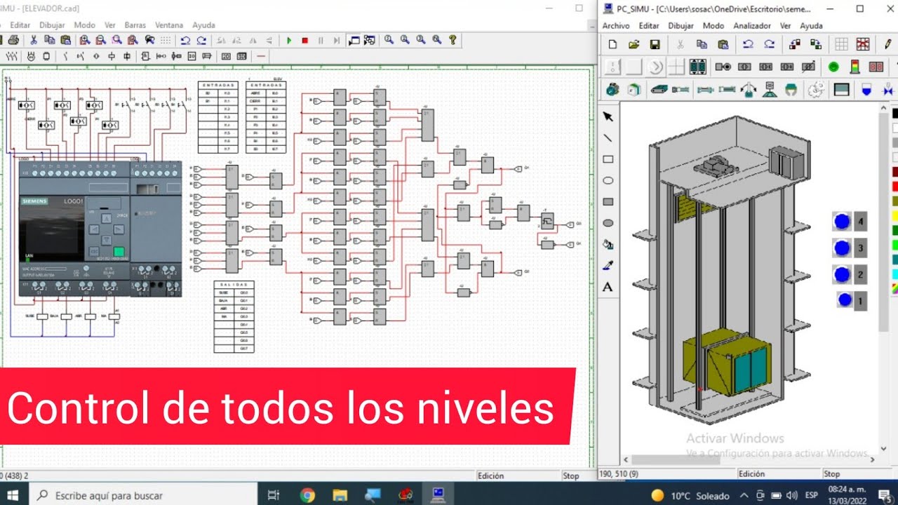 Curso: PLC LOGO 240 rc | (video 6) | control de un Ascensor