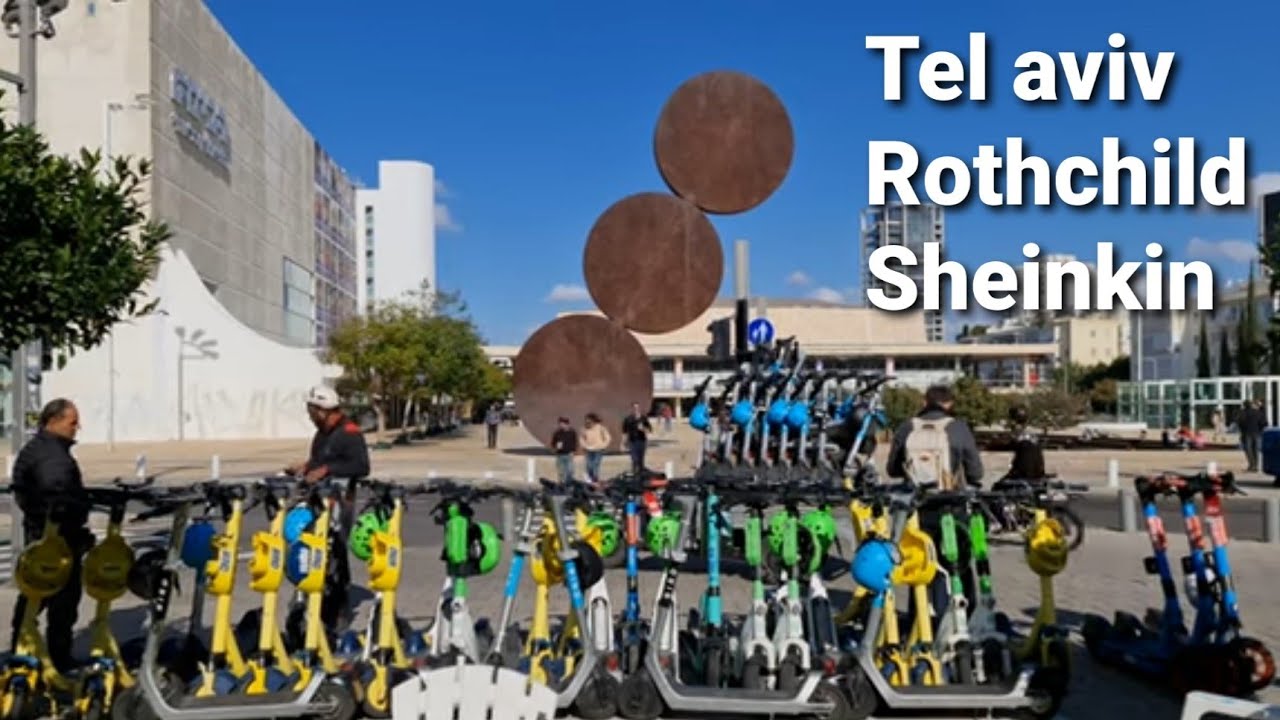 Tel Aviv Center walk |4k| Architecture, chillout vibe. Rothchild and Sheinkin streets