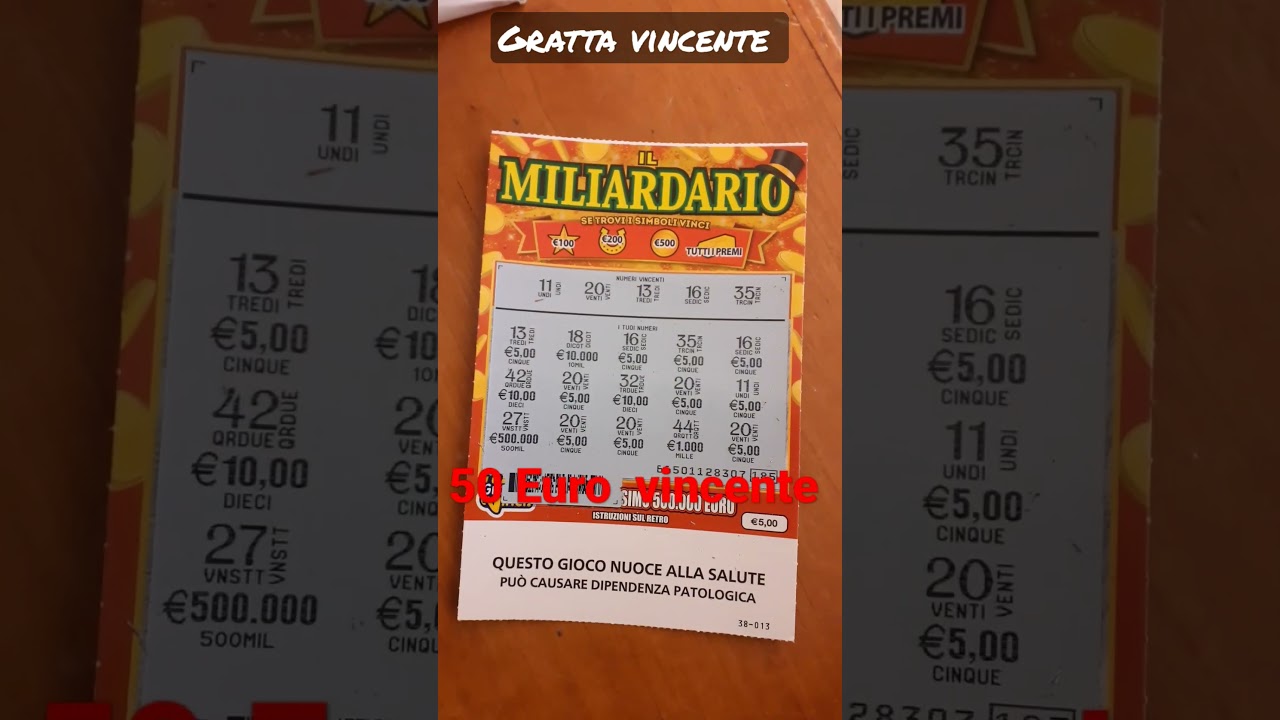 Bella gratta e vinci 50 euro.Grazie Miliardario #shorts#bellaitalia#Gratta evincidioggi