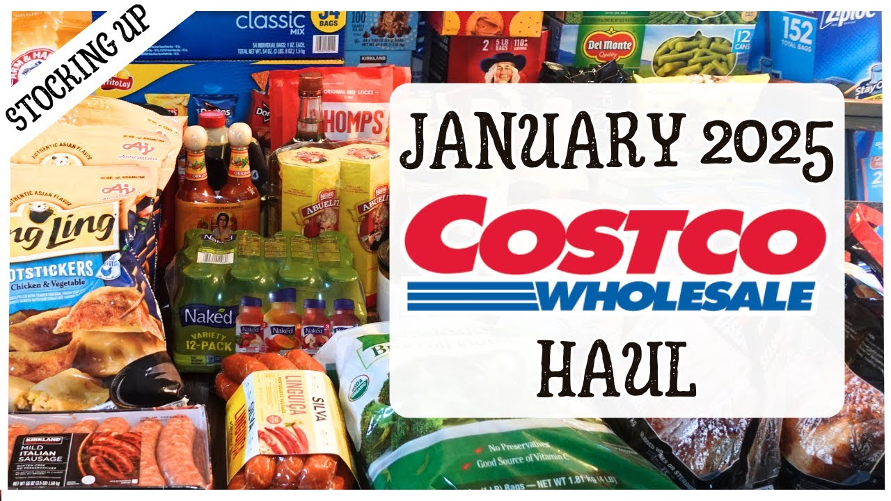 COSTCO HAUL JANUARY 2025 || $1100+ COSTCO STOCK UP