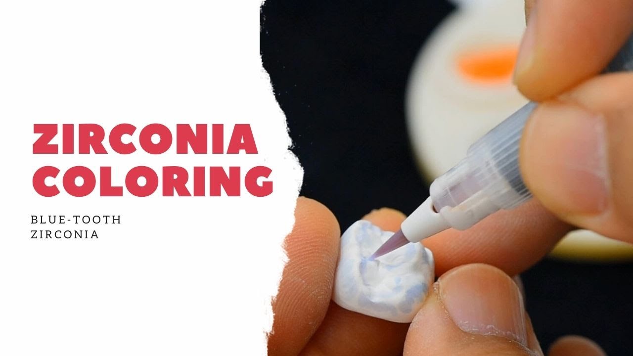 How to color zirconia more efficiently / Blue-tooth Zirconia coloring method