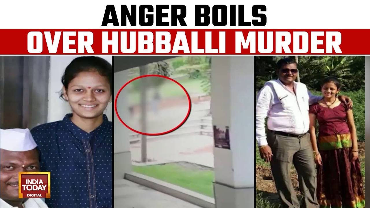 Massive Anger And Outrage Over Councillor&rsquo;s daughter stabbed to death on Hubballi college campus