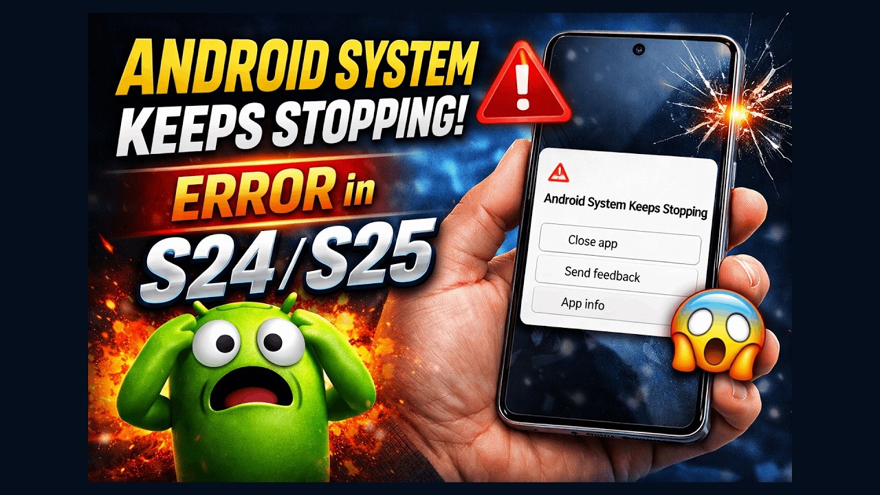 Android System Keeps Stopping Error on S24/S25 | How to FIX it [Detailed Guide]