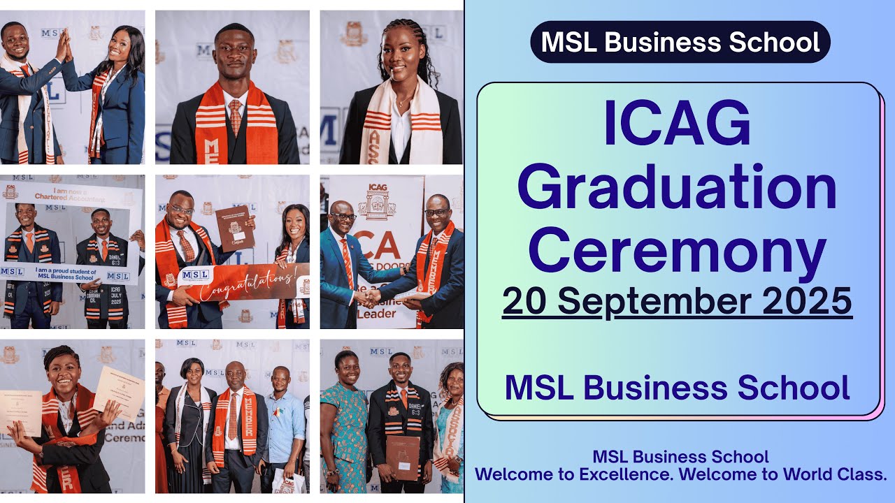 ICAG 2025 Graduation & Admission Ceremony || 20th September 2025 - MSL Business School