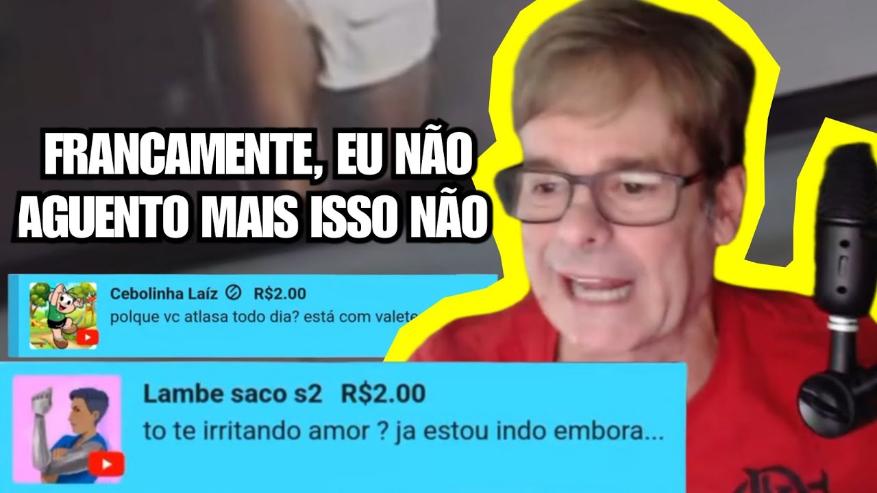 Fernando Gil se revoltou com o companheiro Lambe Saco com os superchats! 