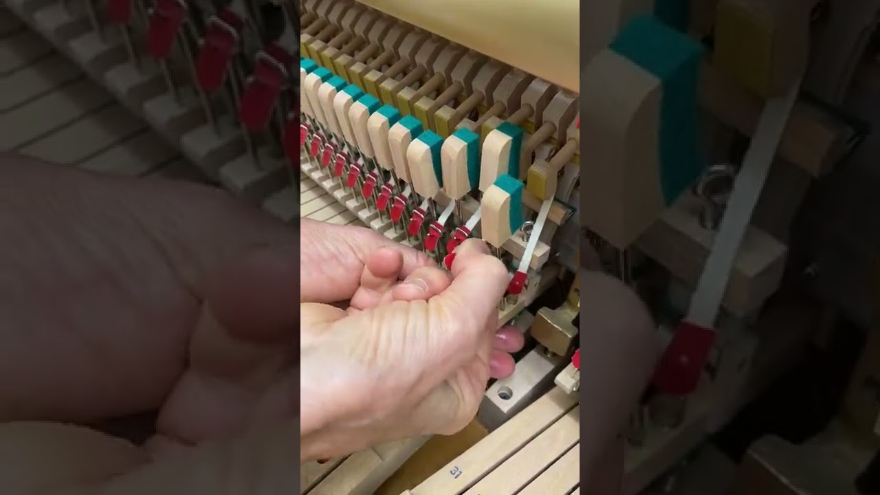 Disconnecting / reattaching bridal tapes - vertical piano skills