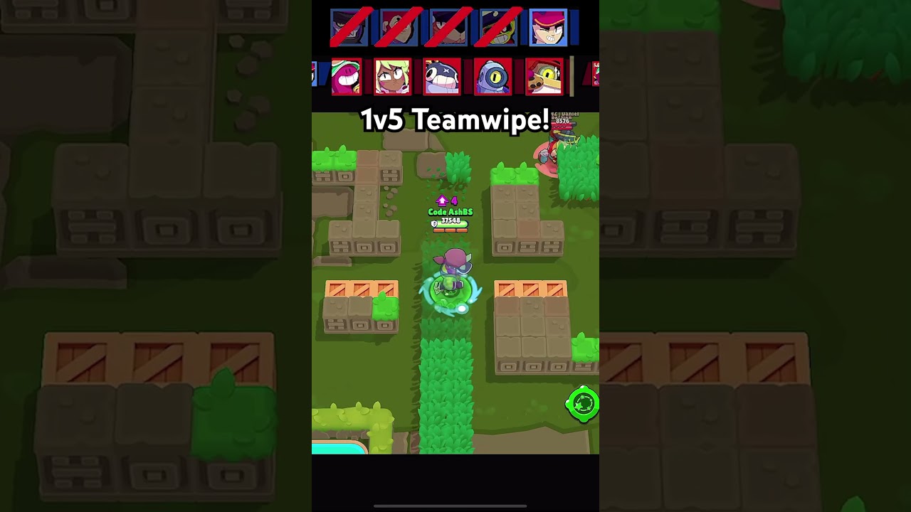 Как провести стратегию командного уничтожения 1 на 5! #brawlstars