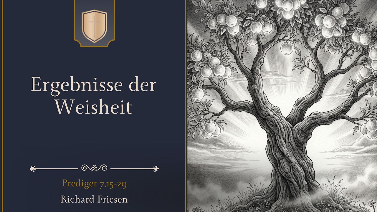 Ergebnisse der Weisheit (Prediger 7,15-29) - Richard Friesen