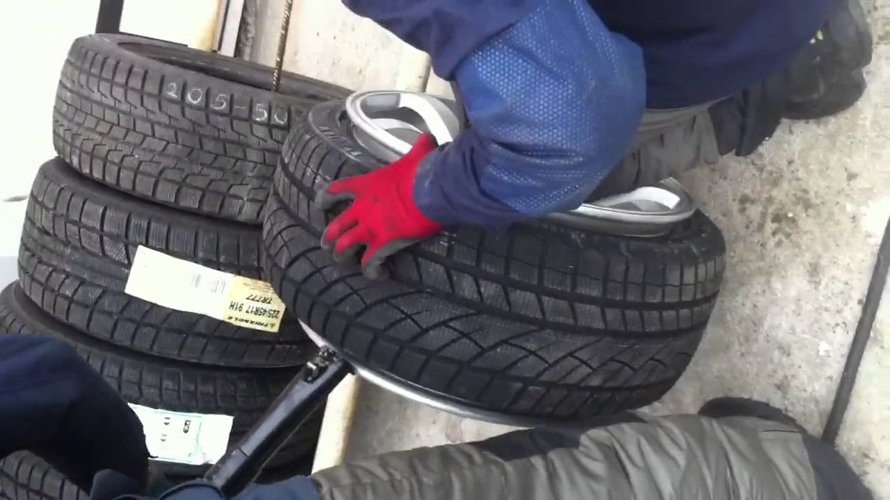 Обуваем резю 225-40R18 на диск 10,5j