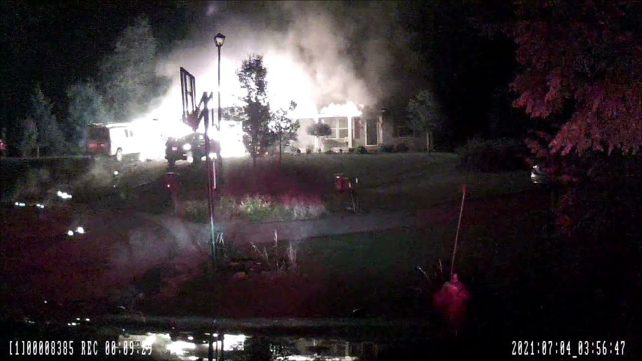 House Fire with Explosion in Plainfield Township, MI