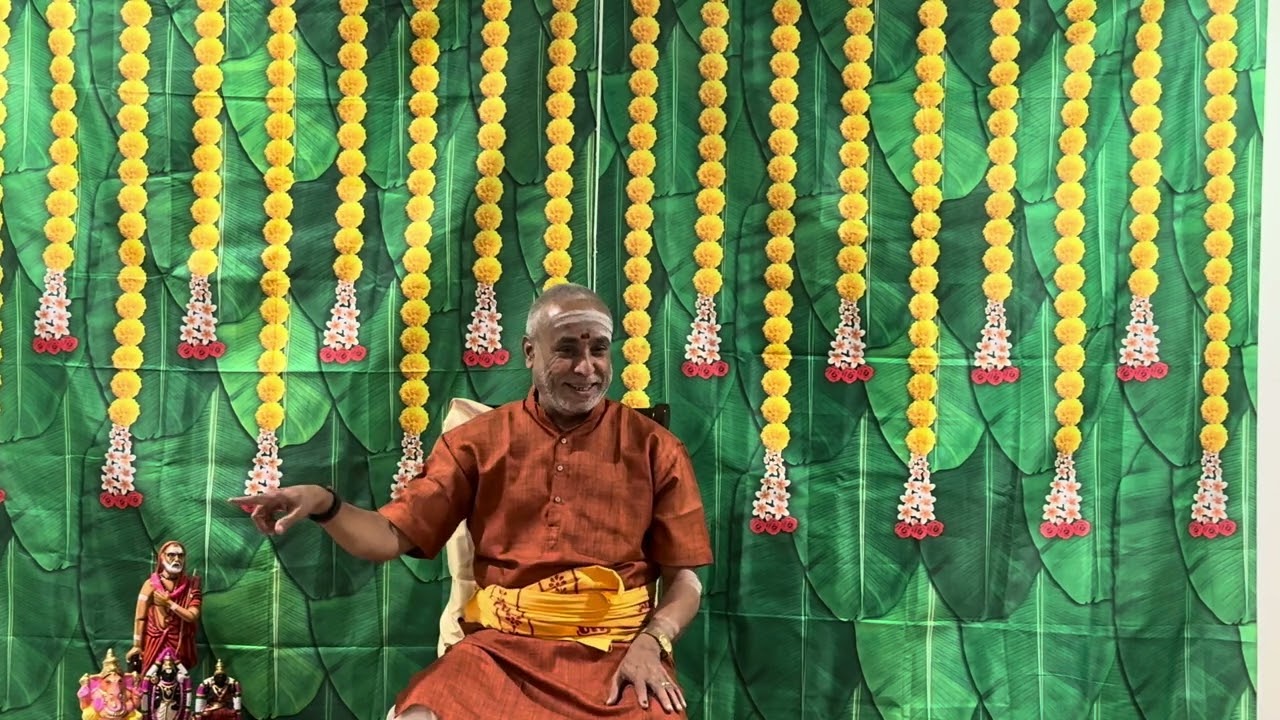 Shri P.Swaminathan 2024 USA Visit - Lecture at Jagan Ramya's house