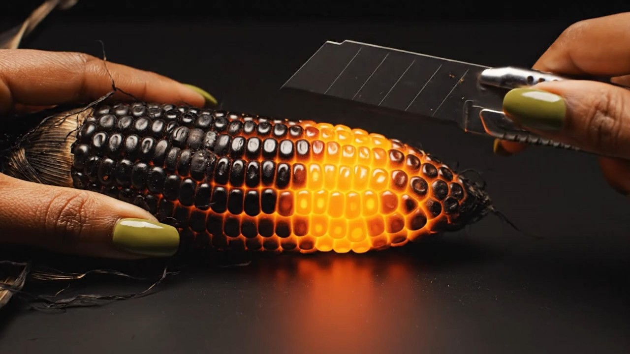 Satisfying Brittle Lava Vegetables vs Sharp Blade! 🥦🔥 ASMR Soap-Style Crushing