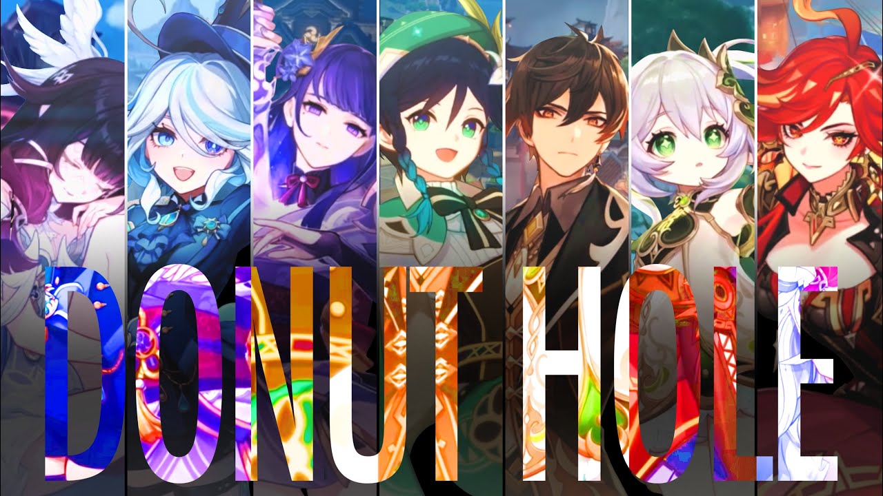 【原神MAD】 DONUT HOLE×七神･月神 ※ネタバレ有