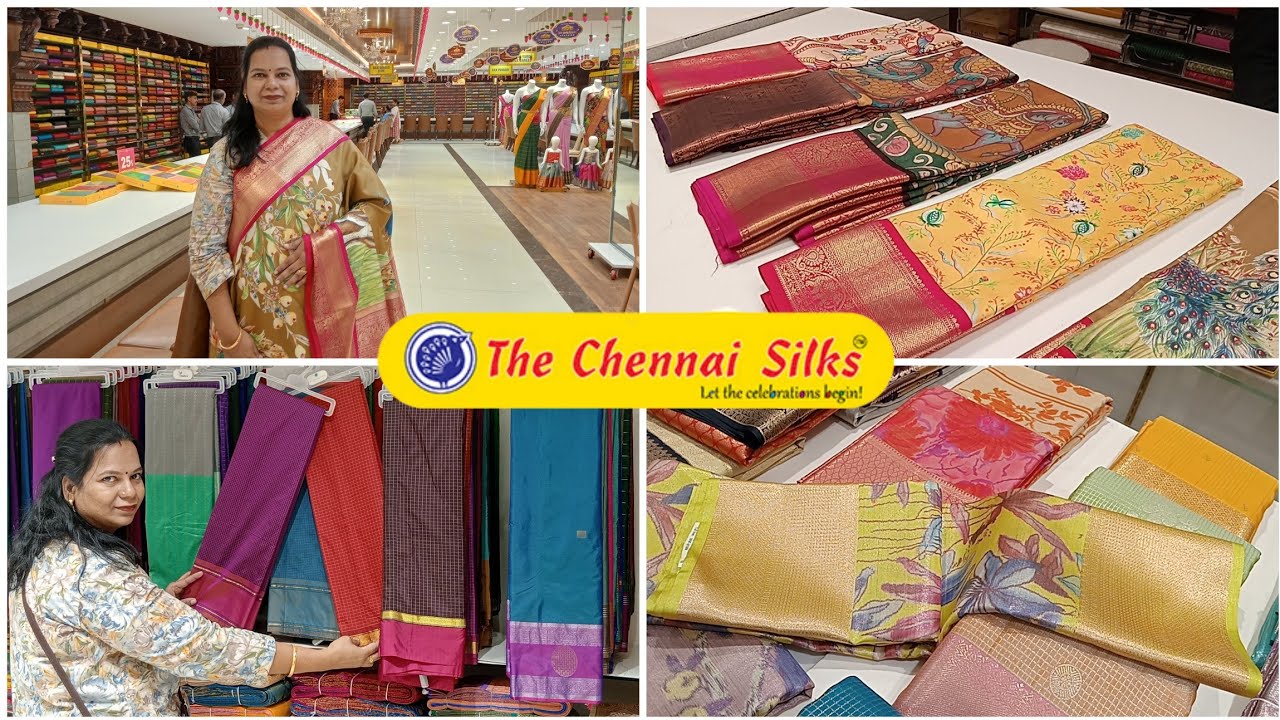 🔥T Nagar Chennai Silks The Best Vivaha Collection Latest/₹995 - ₹1695 light weight Semi Silk/Bridal 