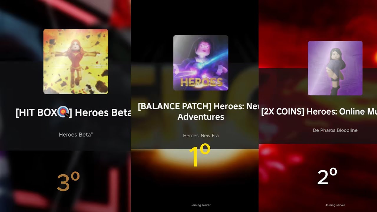 Playing Copies of Heroes Online World and rating the games