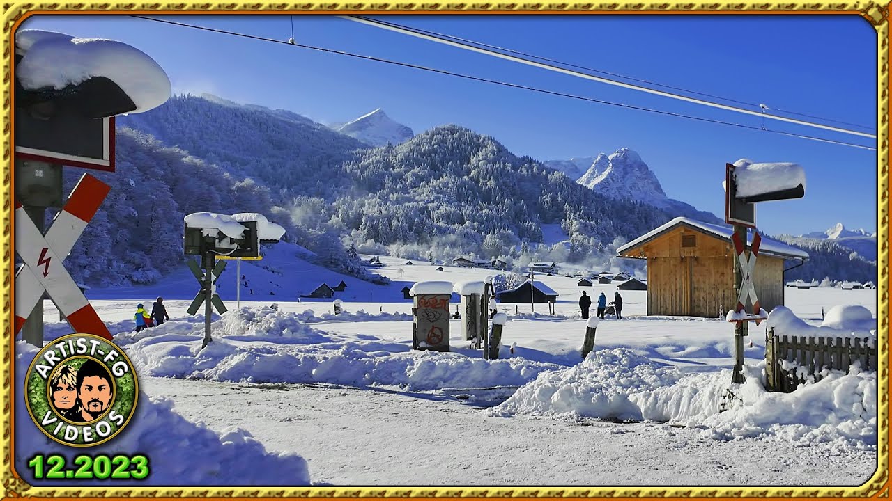 GARMISCH-PARTENKIRCHEN WINTER-WANDERUNG ZUM HAUSBERG. 12.2023.