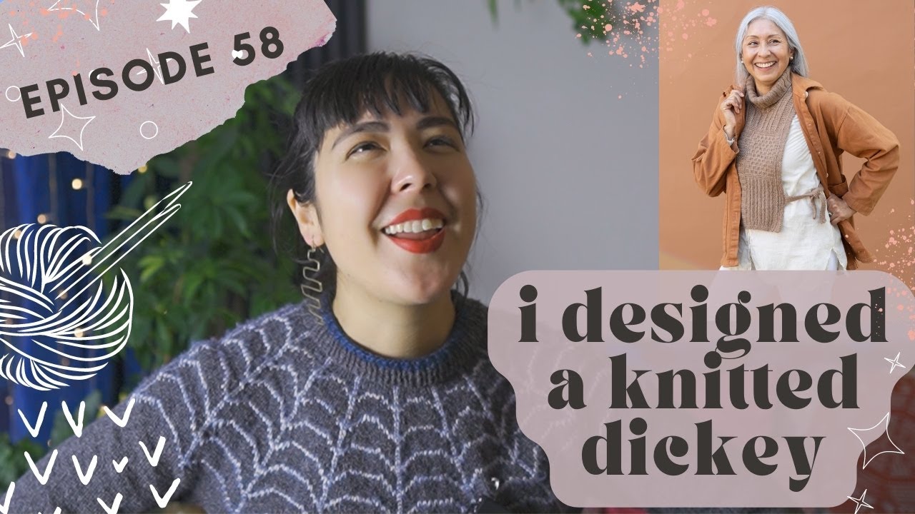 58: a knitted dickey! (clean minds plz) knitting, crochet + exhibition update |The Crimson Stitchery