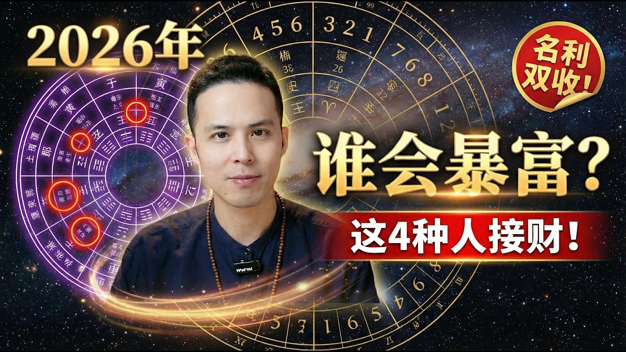 【2026紫微斗数】谁会暴富？这4种配置，准备接财！尤其最后一种，直接名利双收！