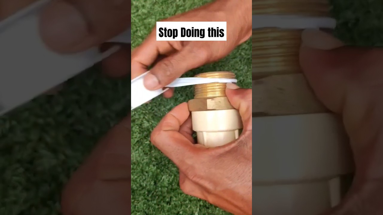 learn how to use teflon tape properly #plumbing #plumbingexpertsolutions