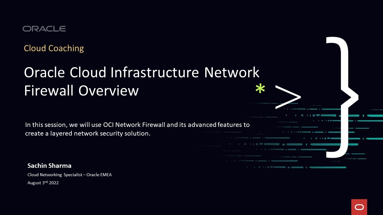 Oracle Cloud Infrastructure Network Firewall Overview
