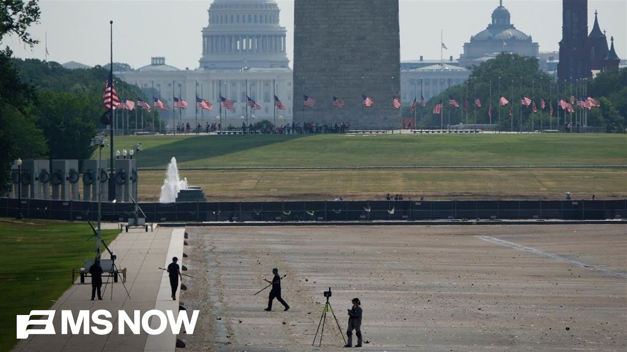 'I'm surprised that he hasn't blamed Obama': Trump LASHES OUT over reflecting pool