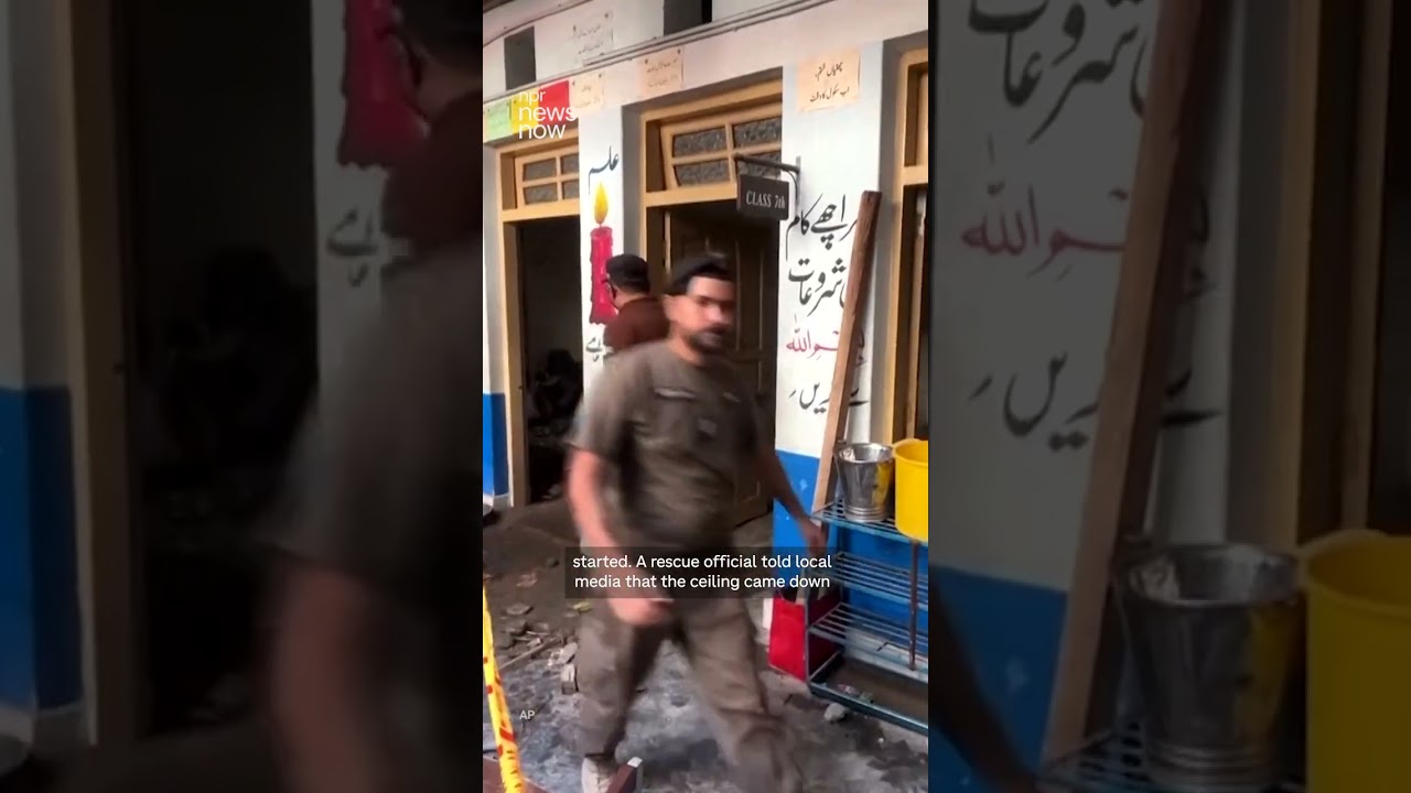 Roof collapse at school kills more than 30 children in Pakistan