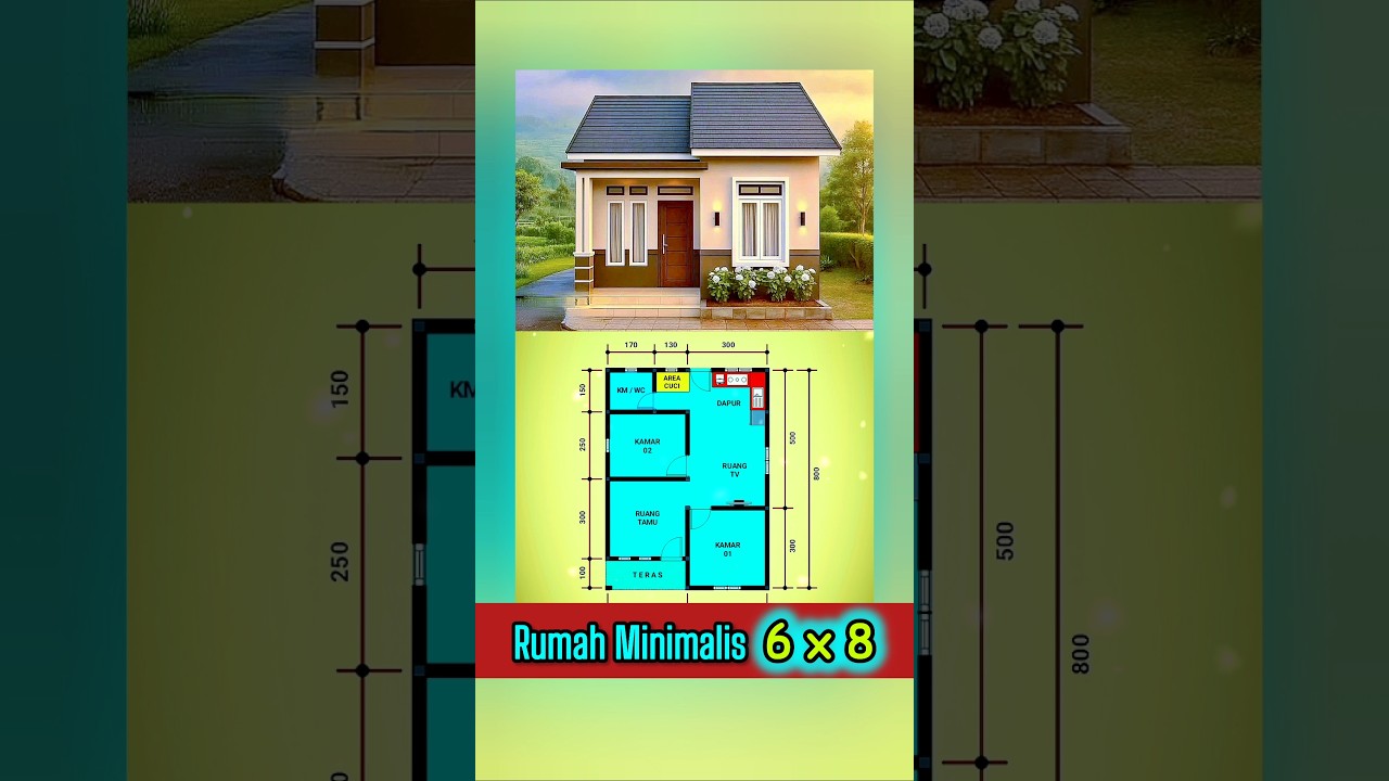 Rumah Minimalis 6x8 Meter