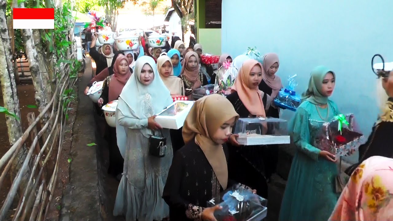 muslim wedding in village, Indonesia, in rural madura, indonesia village