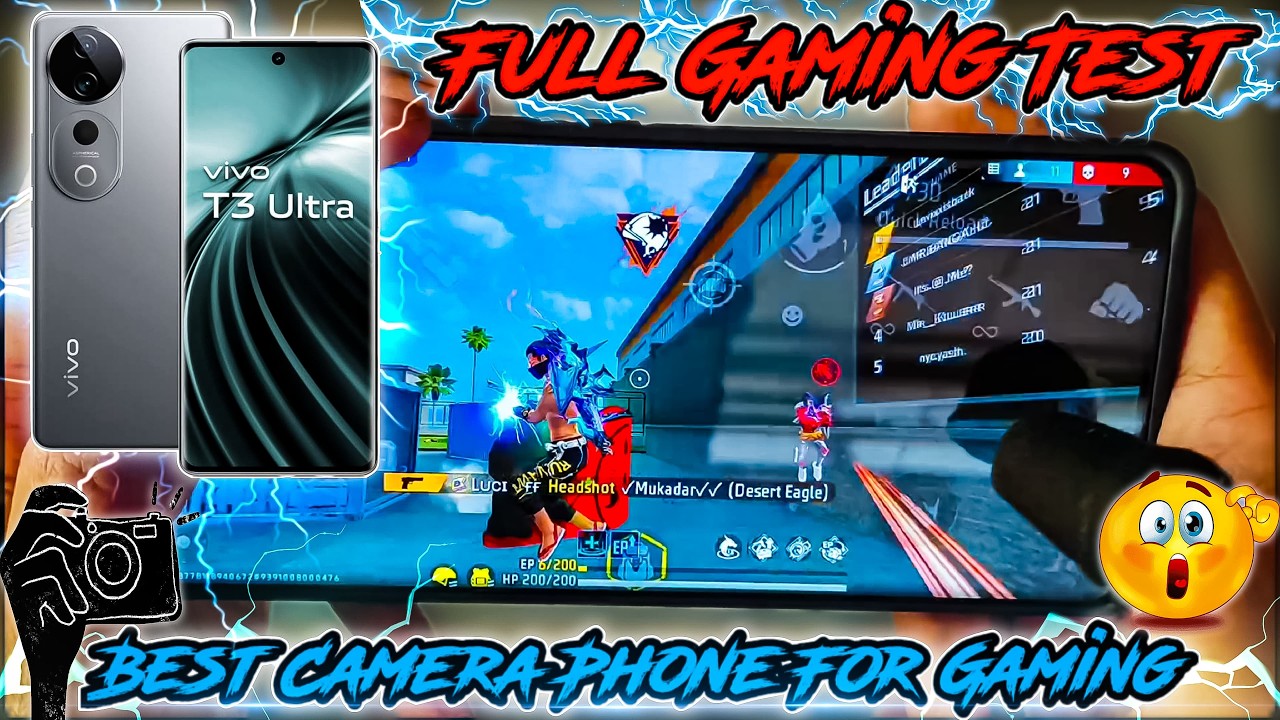 VIVO T3 ULTRA UNBOXING 🎁 HANDCAM📲 AND GAMING TEST 🔥 GAMING MODE FULL REVIEW⚡| FREE FIRE