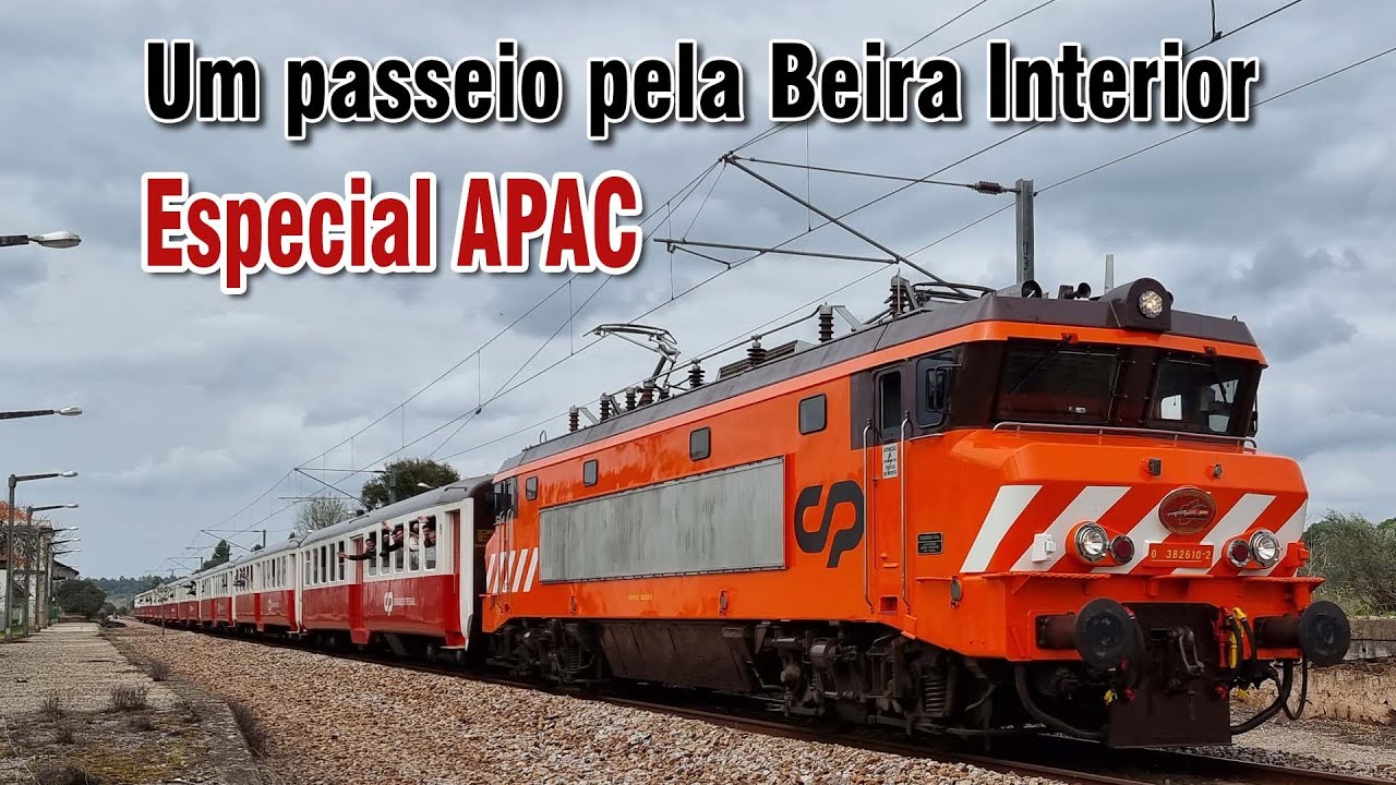CP2610 e carruagens Schindler num passeio pela Beira Interior