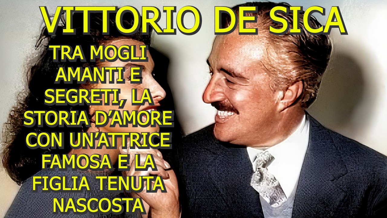 VITTORIO DE SICA -TRISTEZZA INFINITA PER LA SCOMPARSA DELLA FIGLIA CHE HA SCOLVOLTO LA SUA ESISTENZA