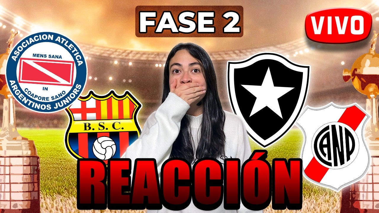 🔴ARGENTINOS JUNIORS 🆚 BARCELONA🟡| ⚫BOTAFOGO 🆚NACIONAL POTOSÍ⚪- 🏆Copa Libertadores Fase 2