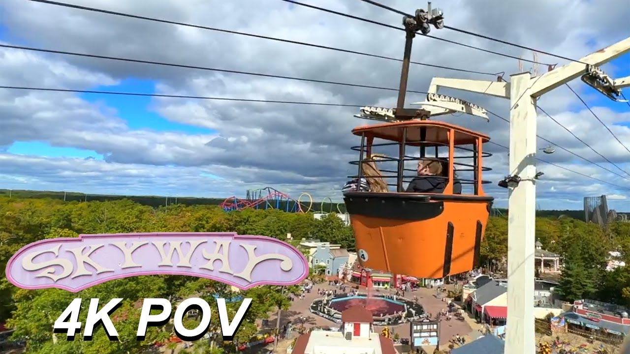 Great Adventure Skyride: Dreamstreet to Frontier Adventures (4K POV)- Six Flags Great Adventure